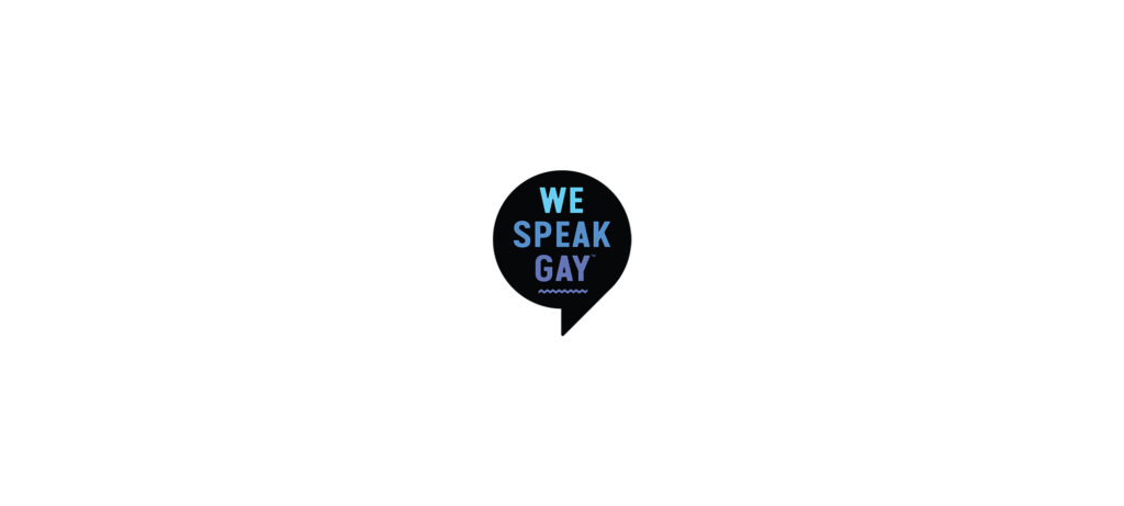 We speak Gay -logo